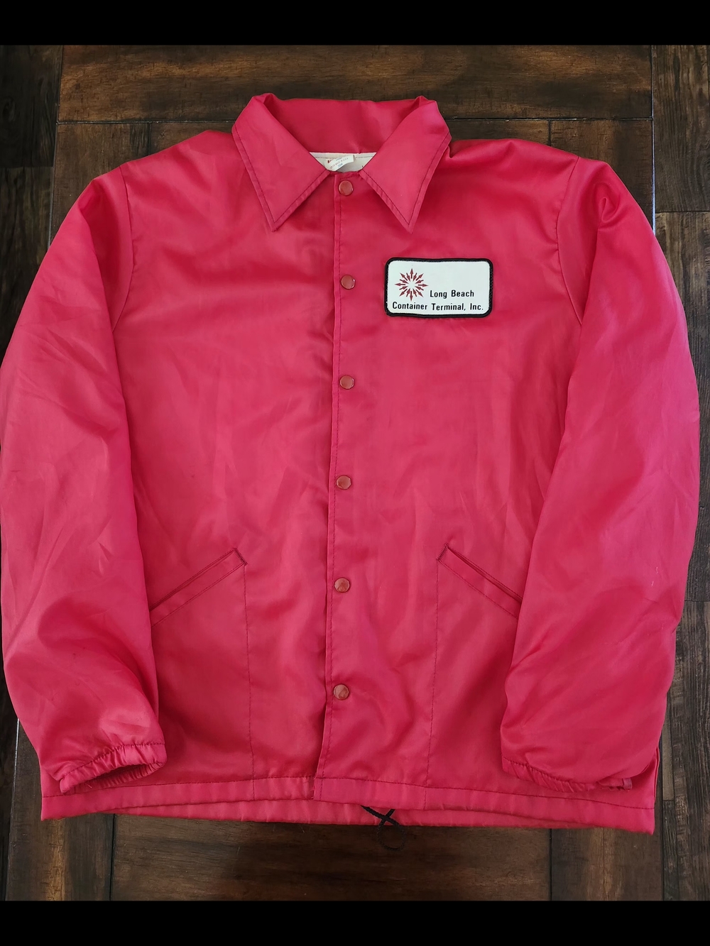 Vintage 1970s/1980s Red Nylon Coach Jacket Men's Large